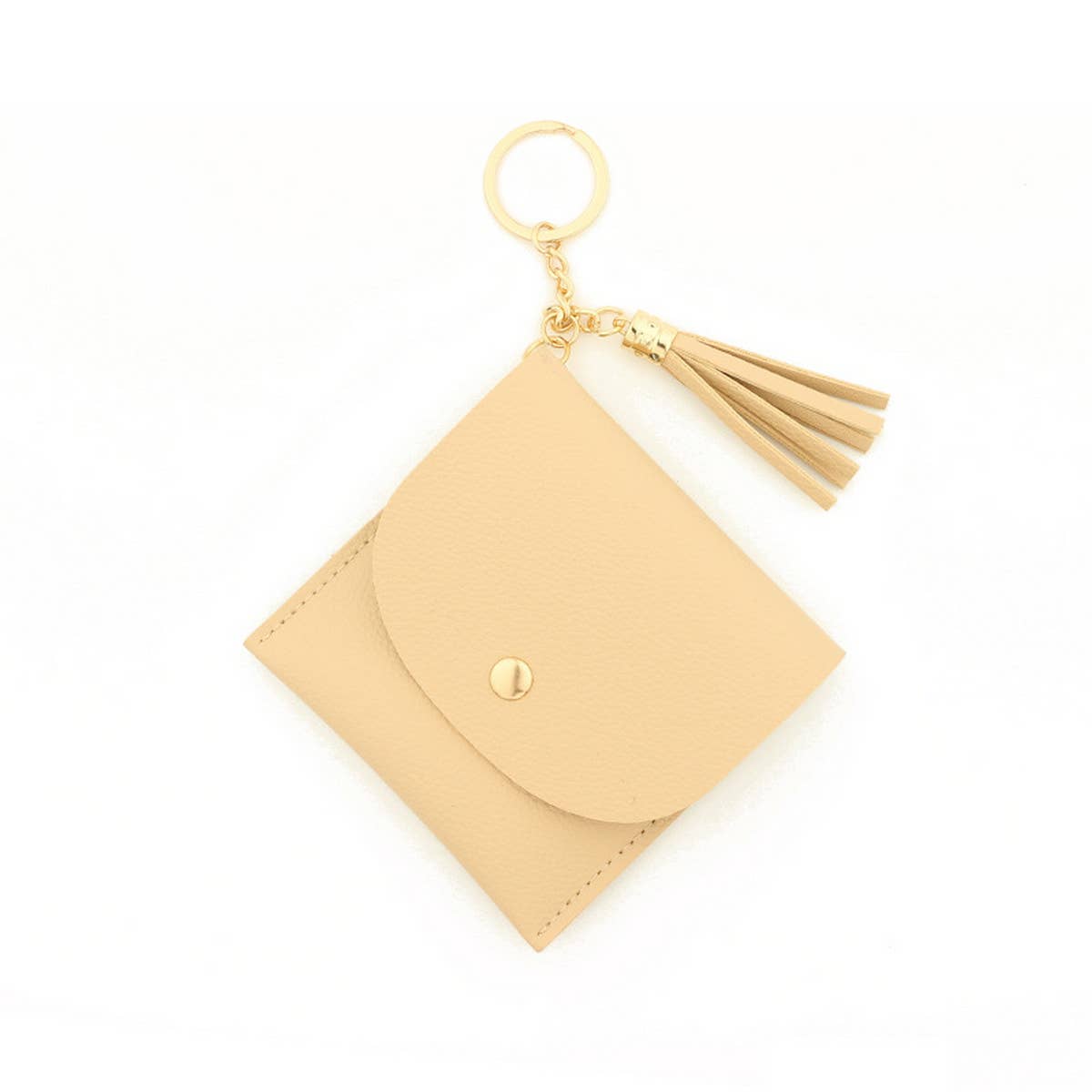 NEW SOLID COLOR CARD HOLDER KEYCHAIN