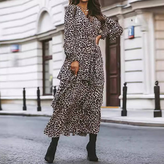 ROCKING A SEXY BOHO PRINT LEOPARD PRINT DRESS