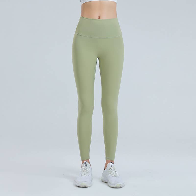 Nude high-waisted tight hip-lifting yoga pants