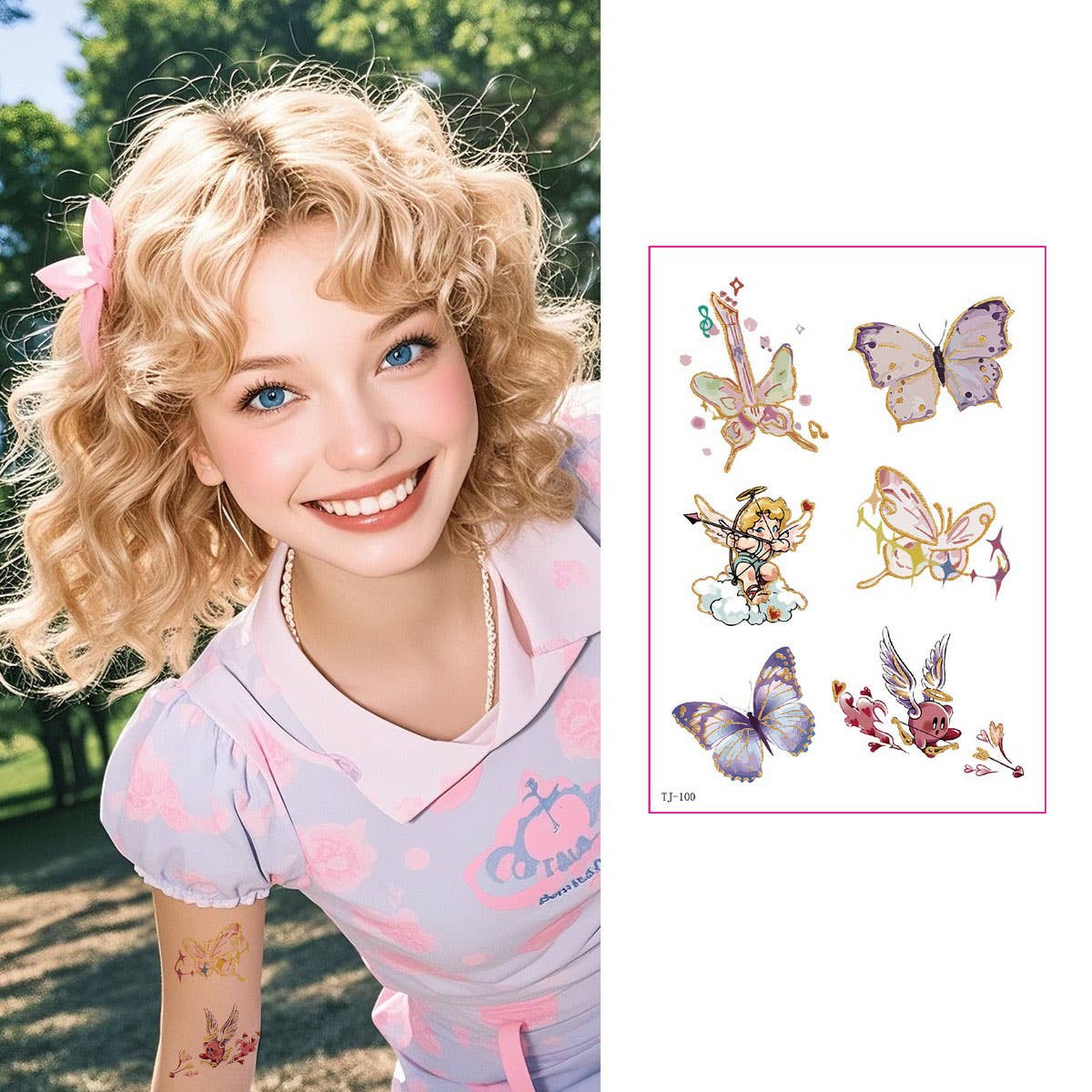 Gold Foil Tattoo Stickers for Girls ?Chic & Classy