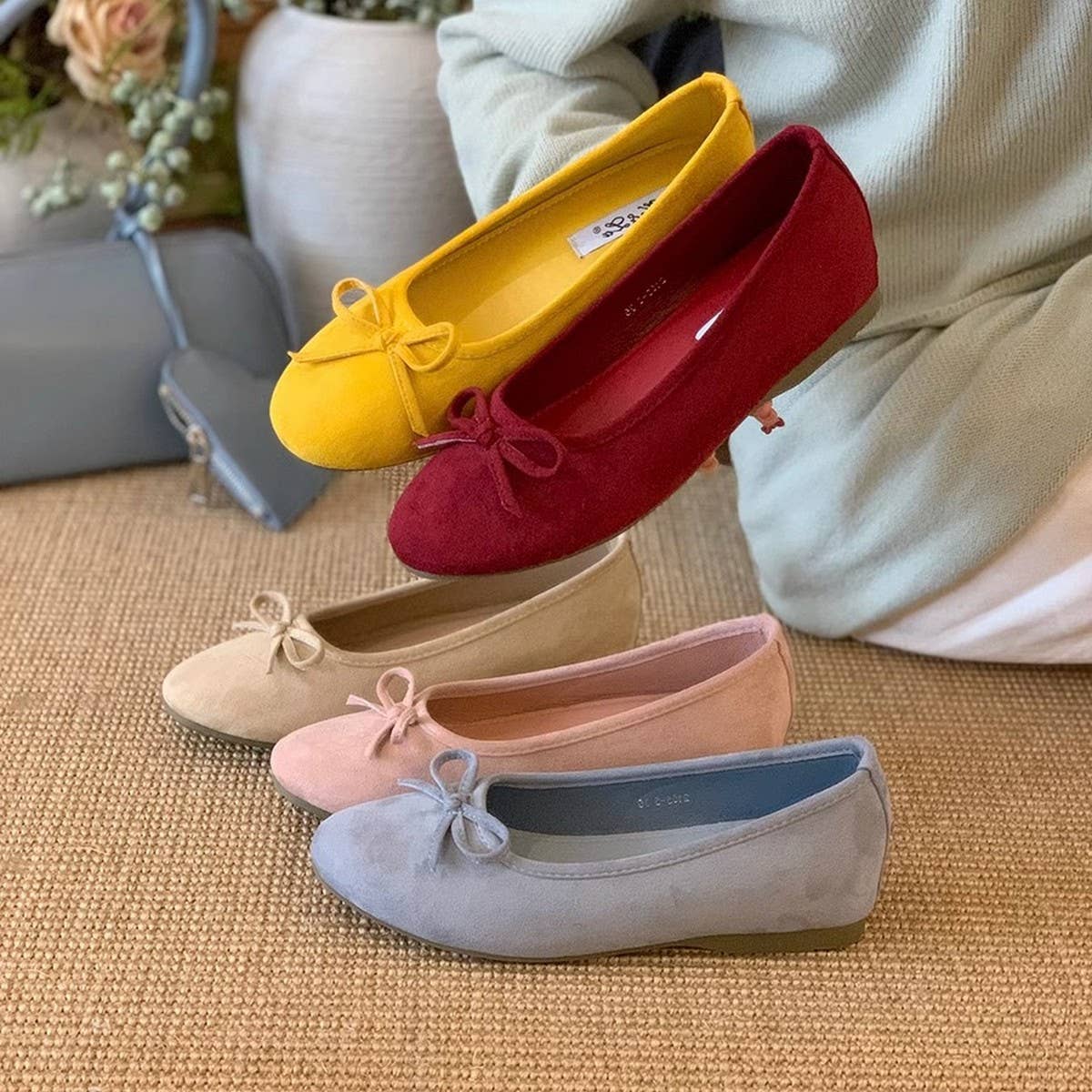 Yellow Platform Slip-On Loafer Vintage Style_CWSHF0142