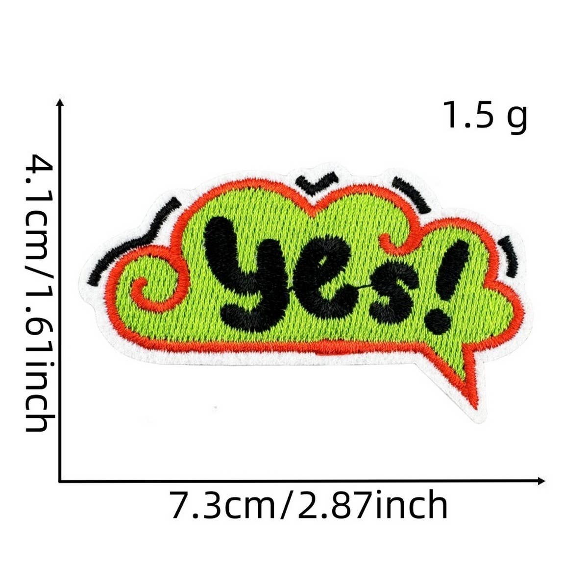 FUNNY TEXT PATCH EMBROIDERED CLOTH PATCH