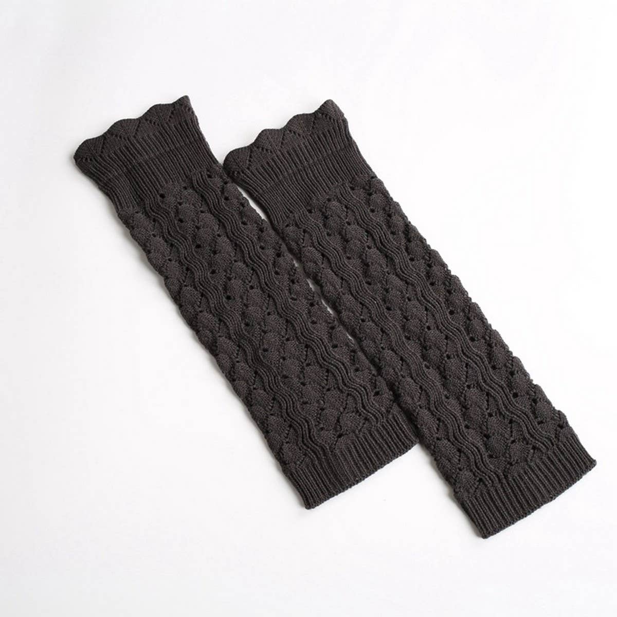 IMITATION LACE LONG LEGGINGS WITH HOLES AND CUFFS