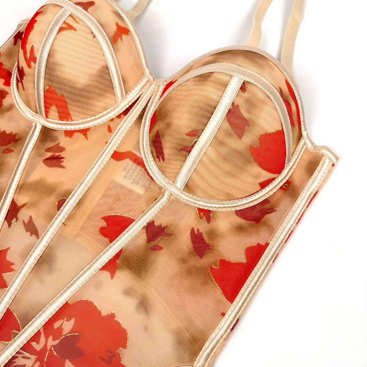 CAMOUFLAGE PRINT SEXY INNER HERRINGBONE BRA_CWMM4137