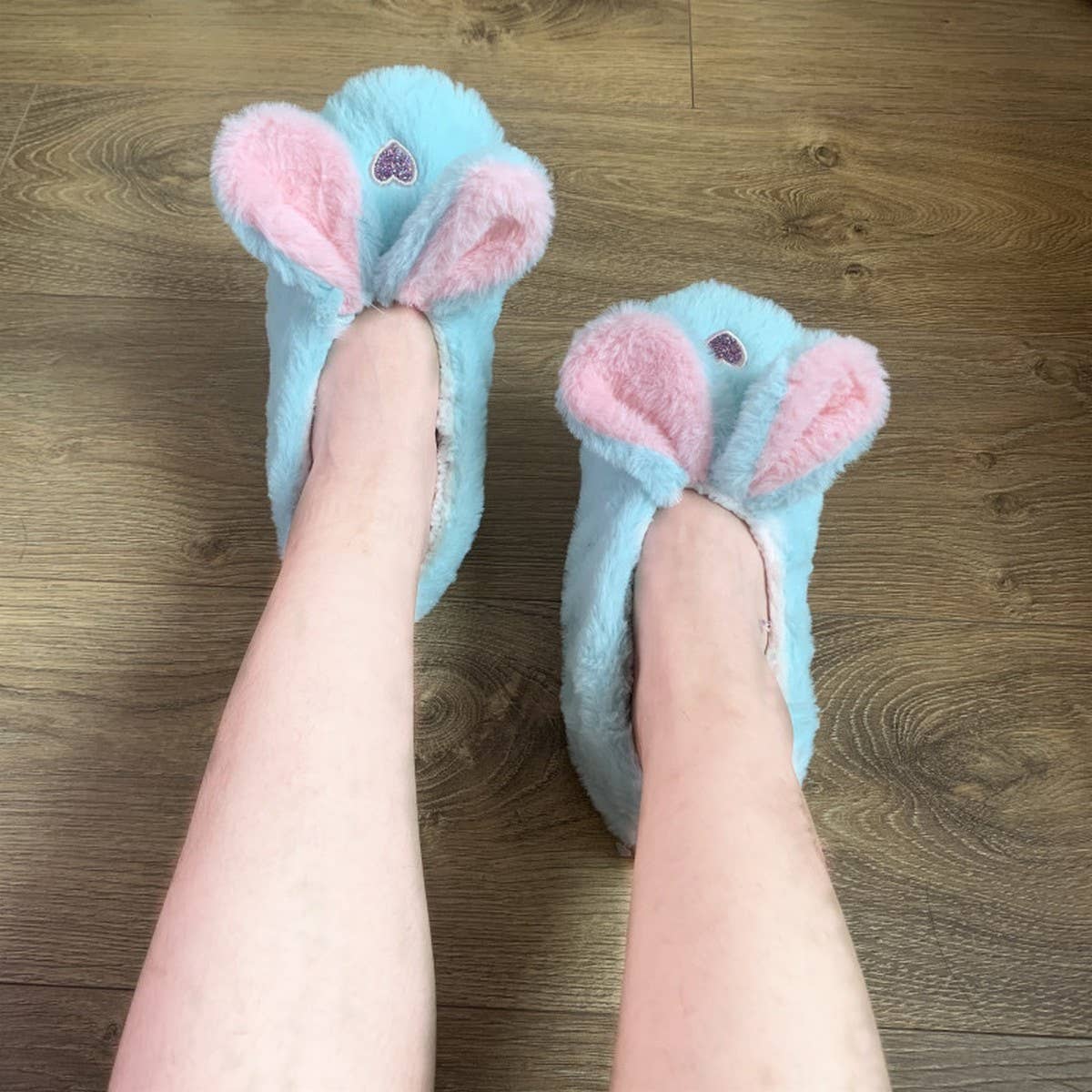 CUTE CARTOON RABBIT HEELED NON-SLIP FLOOR SOCKS