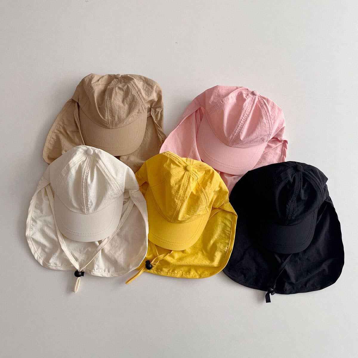 SUMMER THIN CHILDREN'S SUN PROTECTION CAPE HAT_CWAH2875