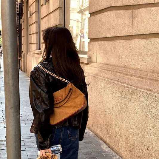 NICHE DESIGN CHAIN RETRO SHOULDER CROSSBODY BAG_CWAB4121