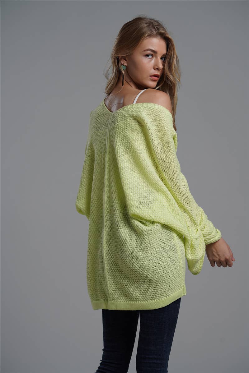 SOLID COLOR KNIT CARDIGAN SWEATER COAT