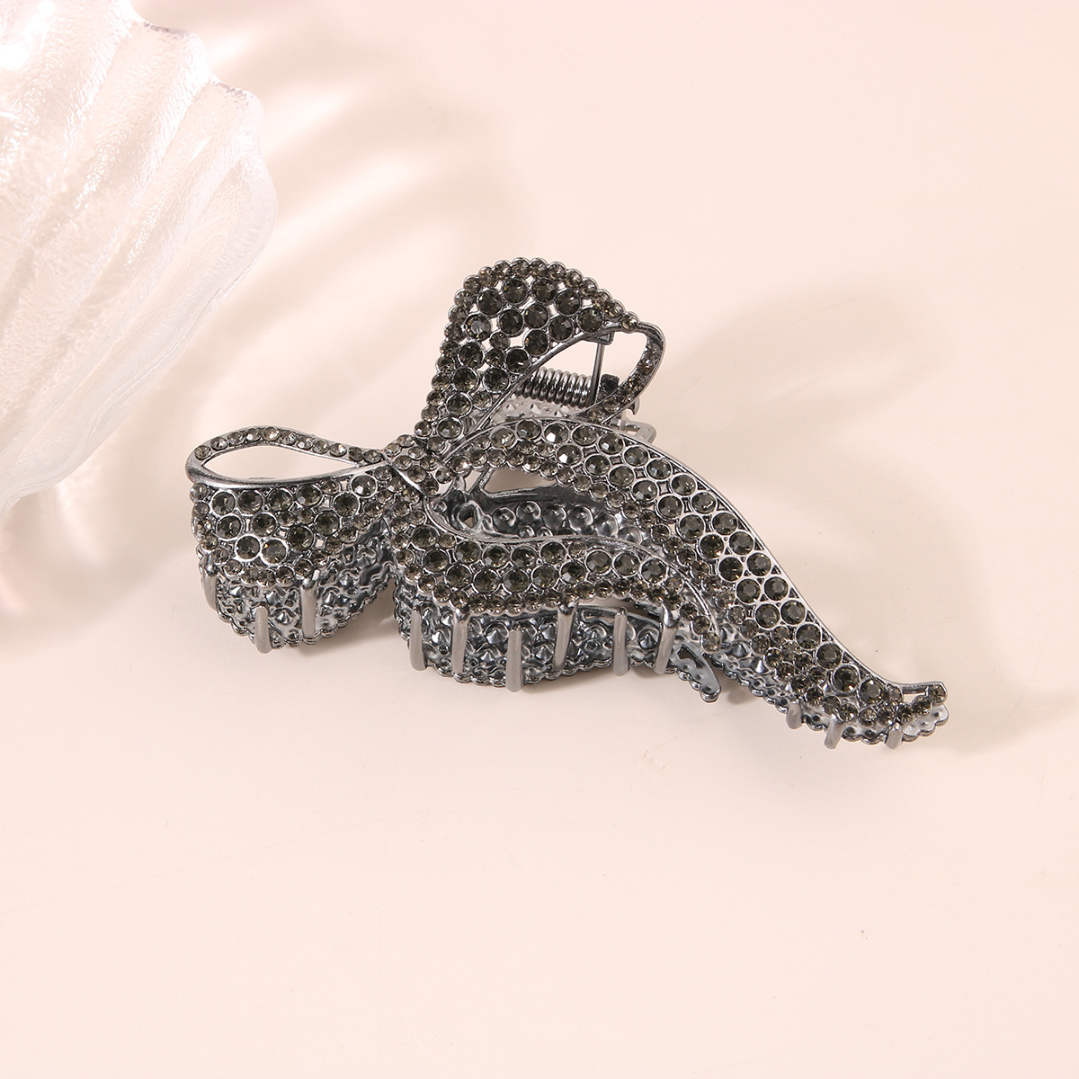 Metal Bamboo Butterfly Hair Claw - Chic Bun Clip_CWAHA0500