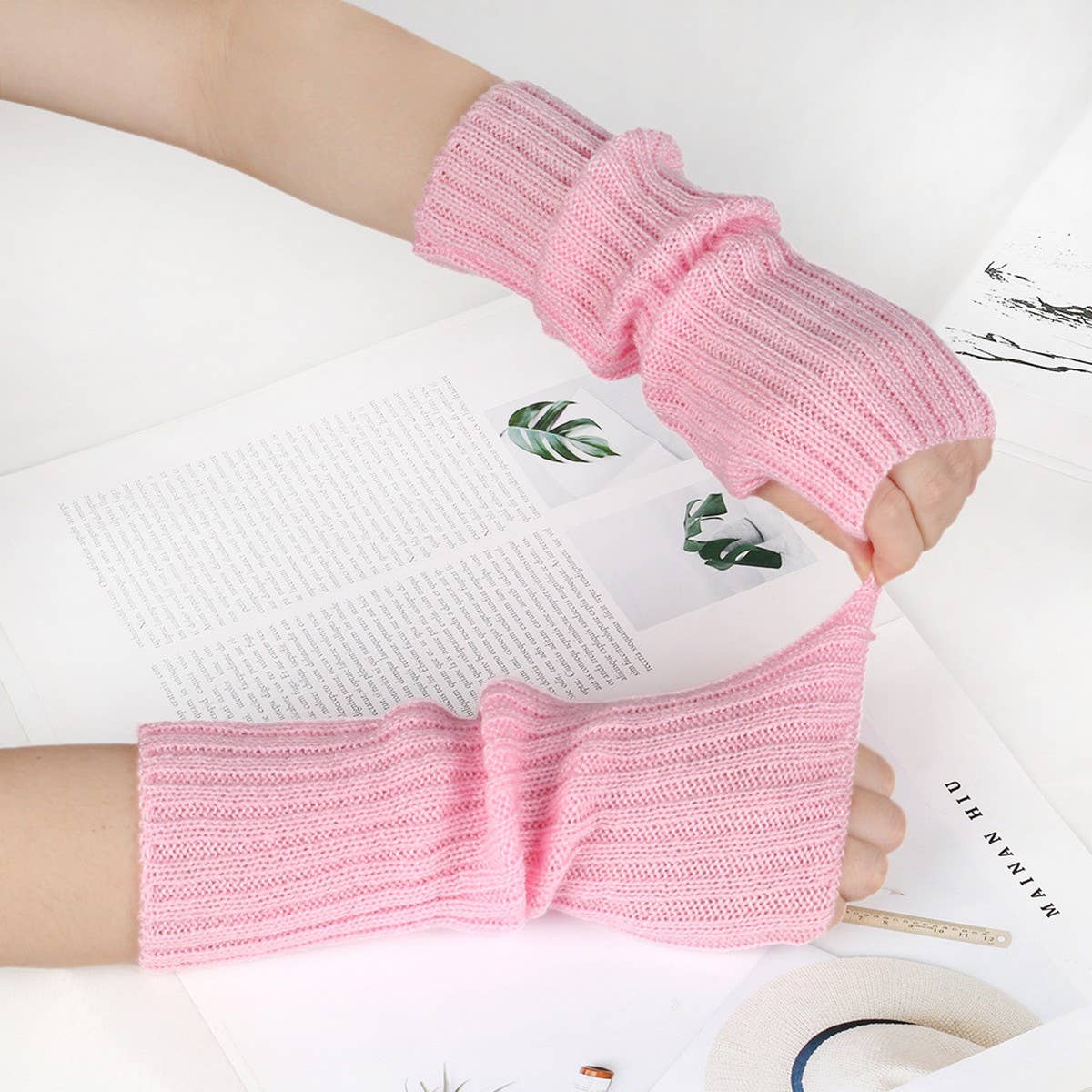 CWMM10077_KNIT FINGERLESS ARM WARMERS WOMEN