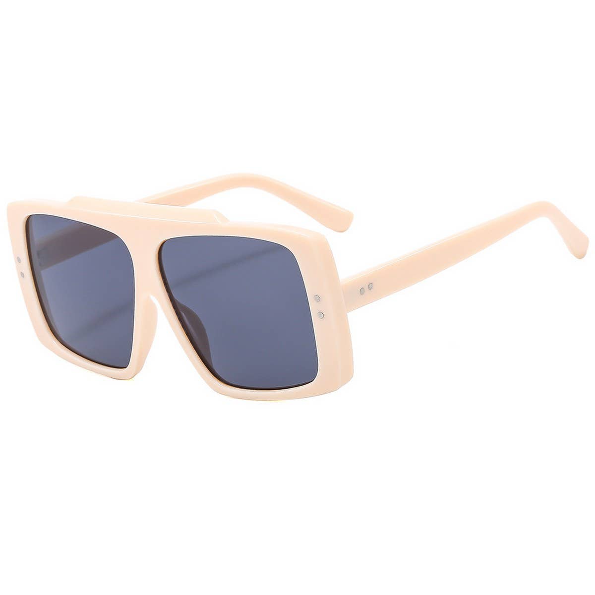 Flat Top Studded Frame Sunglasses Unisex