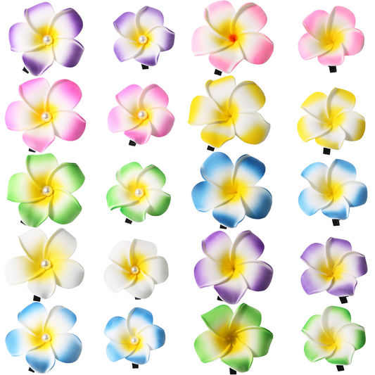 Plumeria Hair Accessory ??Resort Style Flower Clip_CWAHA6577