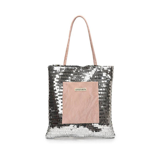 Sequined versatile single-shoulder bag