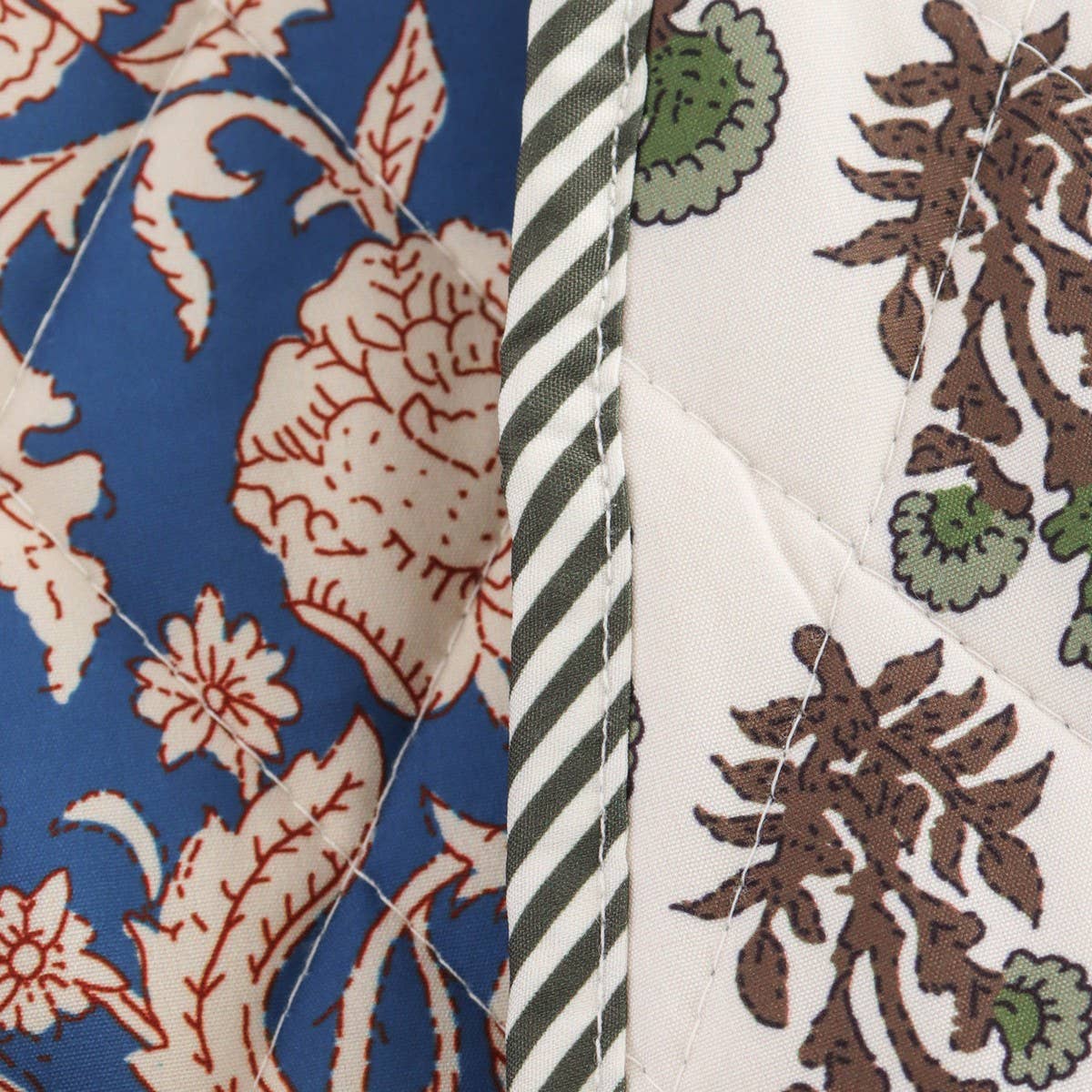 DOUBLE SIDED WEARABLE PRINTED QUILTED JACKET