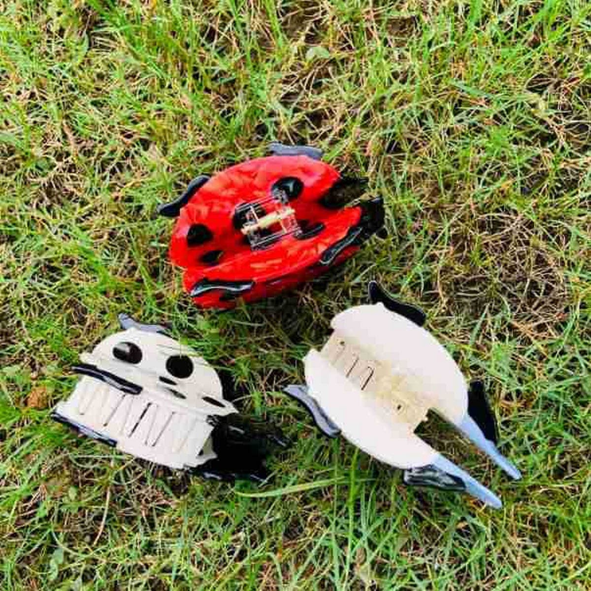 CUTE LADYBUG INSECT SHAPE ACETATE HAIR CLAW CLIP
