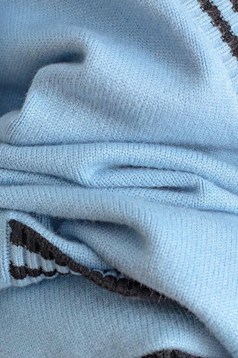 CWOCAL00677_COLORBLOCK V NECK LONGLINE LOOSE KNIT CARDIGAN