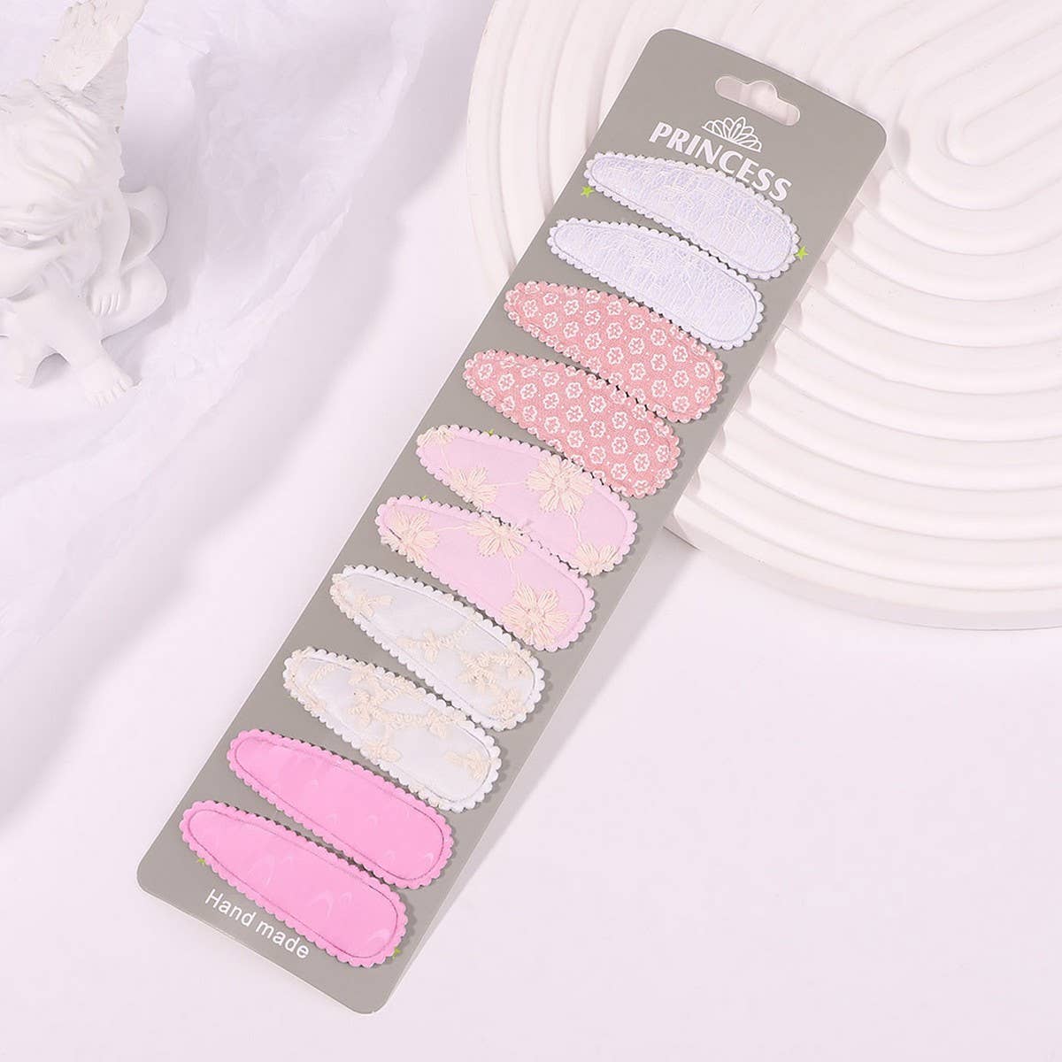 Floral Embroidered BB Clip Set ? Fresh & Cute