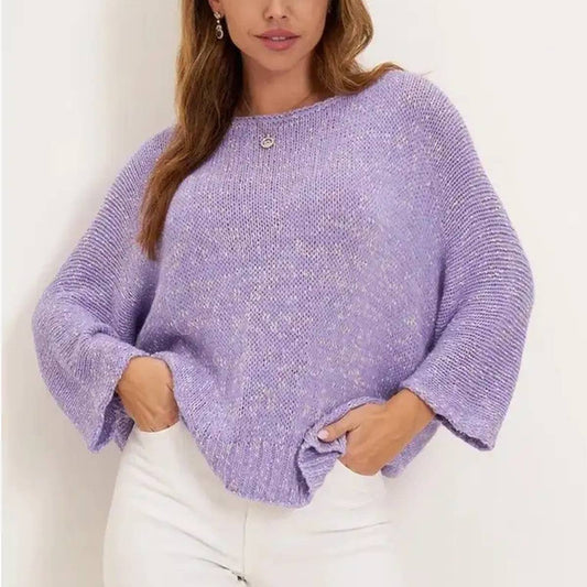 THIN SWEATER WITH LONG SLEEVES AND CREWNECK