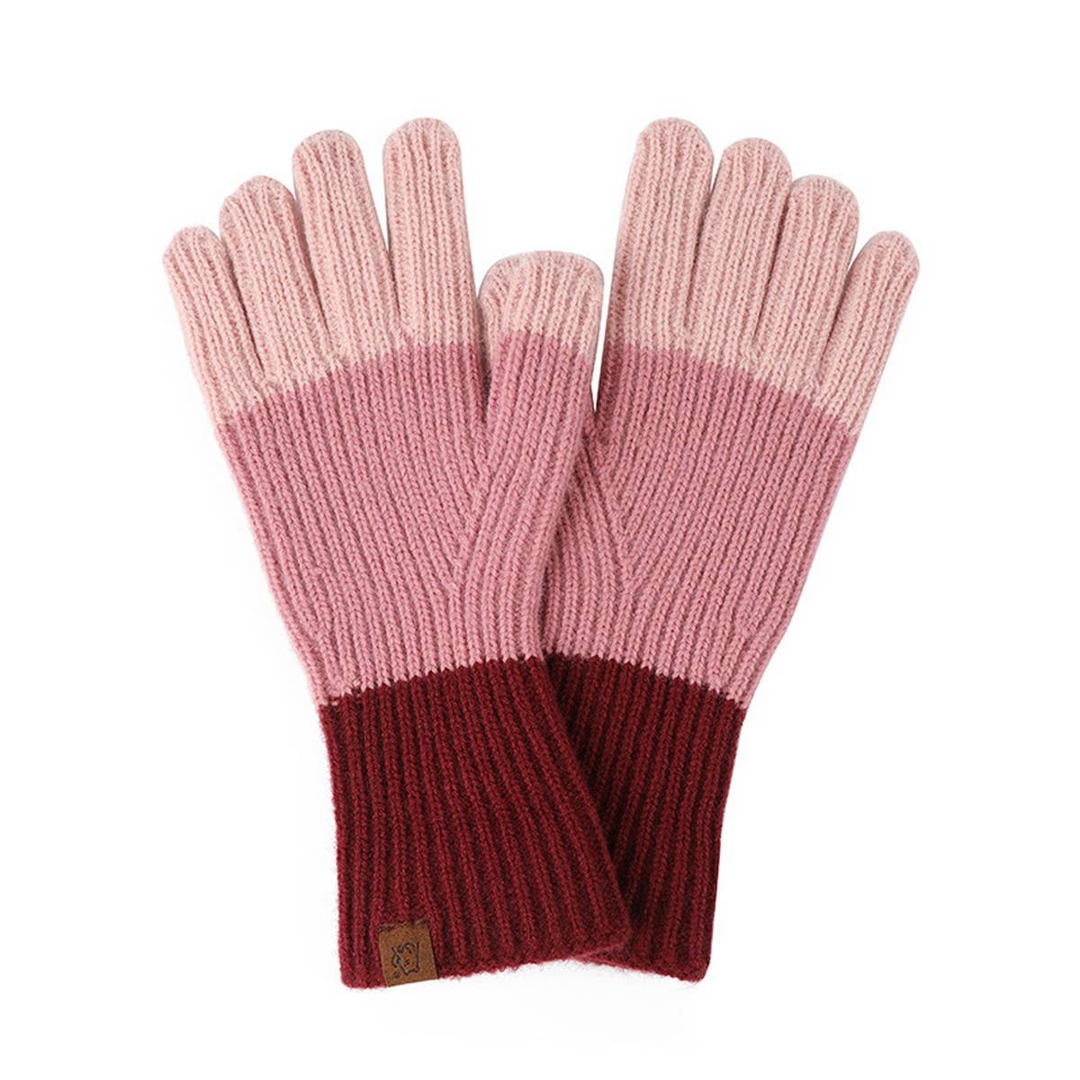 NEW WINTER LONG CONTRASTING TOUCH SCREEN GLOVES_CWAG0382