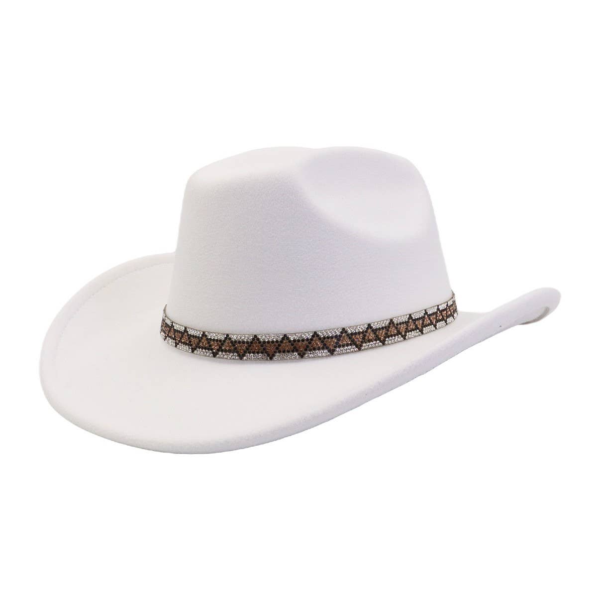 Couple Wool Fedora Jazz Hat Western Ethnic Style_CWAH04411