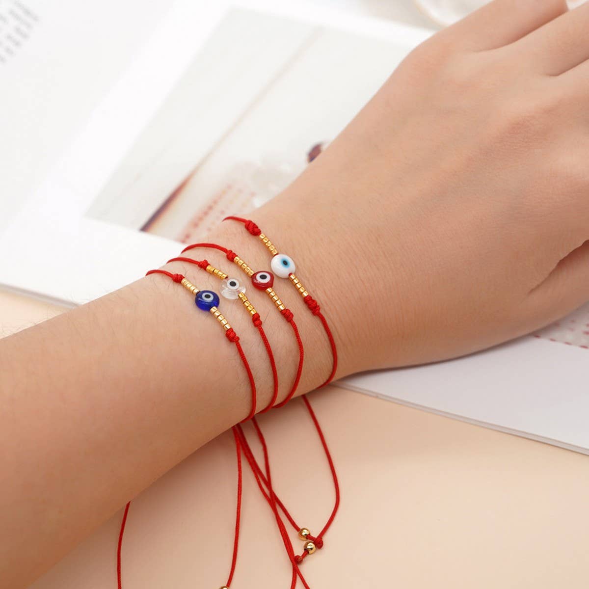 VINTAGE MIYUKI GOLD MILLET BEAD BRACELET_CWAB4636