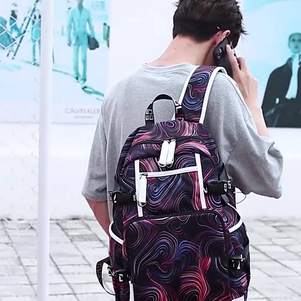 Backpacks for School ??Graffiti Print Travel Bag_CWAB5515