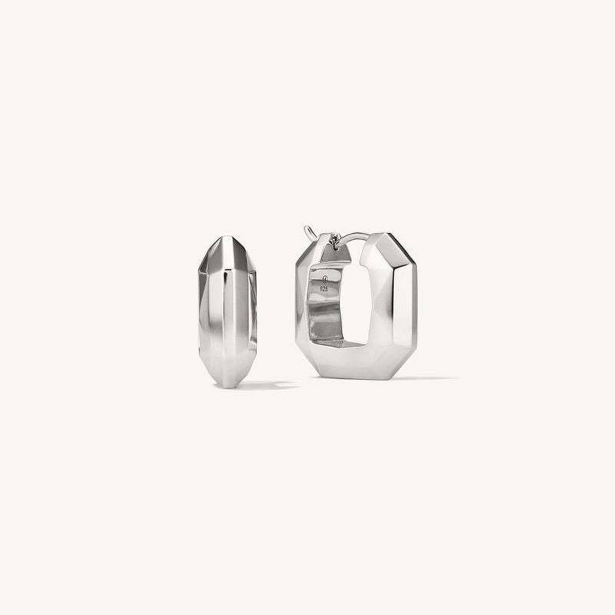 Irregular Square Earrings Stainless Steel