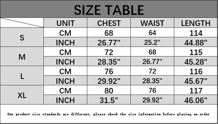 Long dress with chest and cable and waist