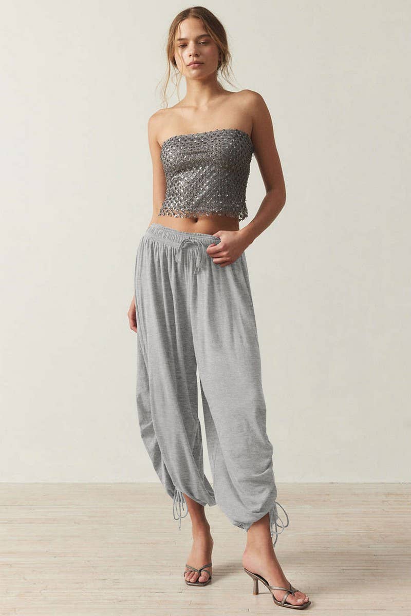 CWBLP2066_SUMMER HIGH-END SLIM CASUAL BLOOMERS