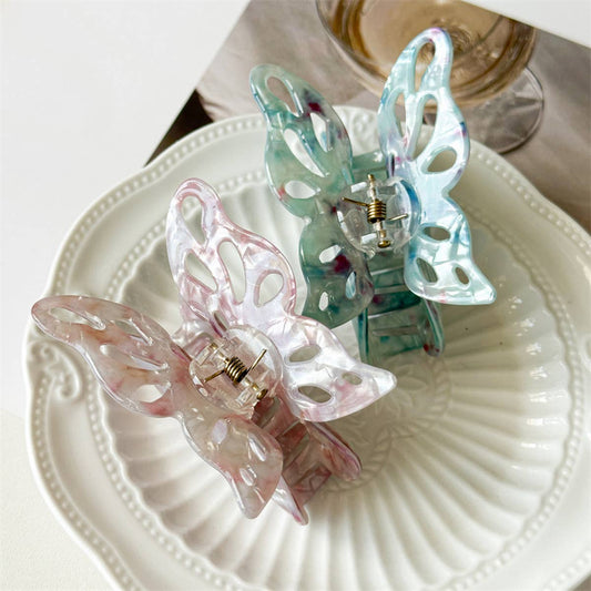 New Large Hollow Butterfly Hair Claw Women's Clip_CWAHA1028