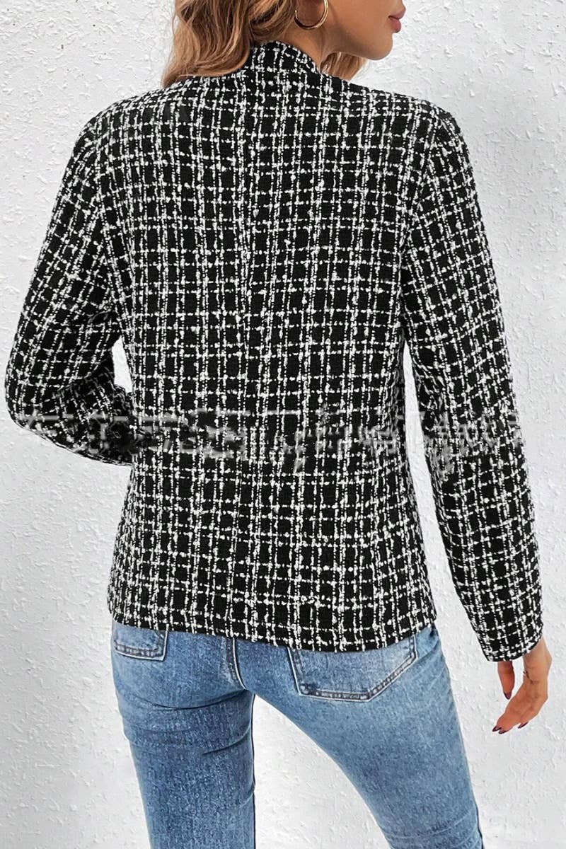 CWOJA0965_FALL FASHION LONG SLEEVE SUIT SLIM JACKET