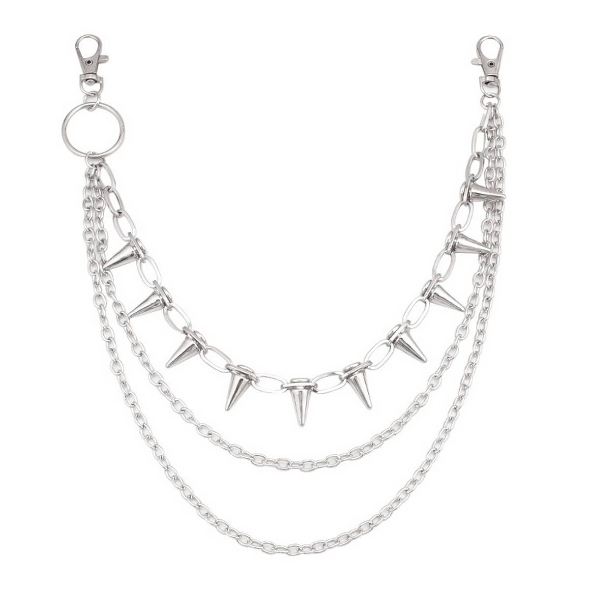 HIP HOP PUNK METAL RIVET MULTI-LAYER PANTS CHAIN