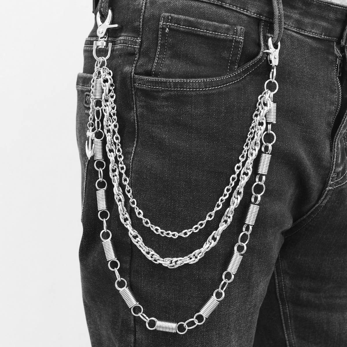 MEN'S PERSONALIZED HIP HOP METAL JEANS CHAIN