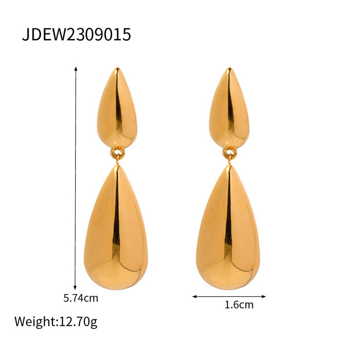 MINIMALIST NICHE WATER DROP HIGH-END EARRINGS