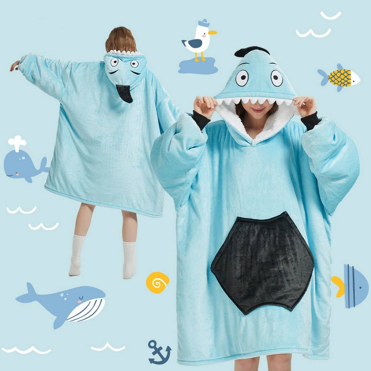 Couple¡¯s Panda Cartoon Long Sleeve Hoodie Pajamas