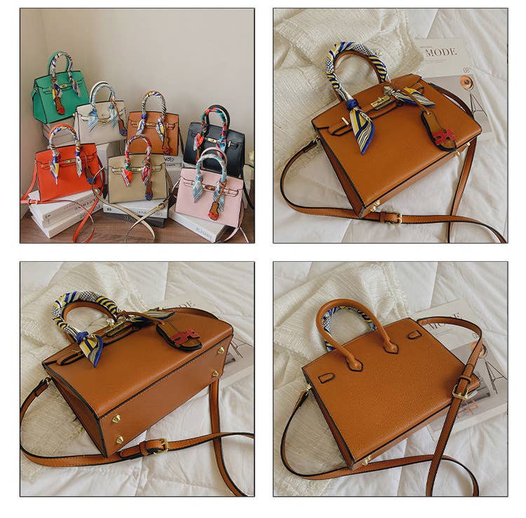 Retro large-capacity hand-held crossbody bag