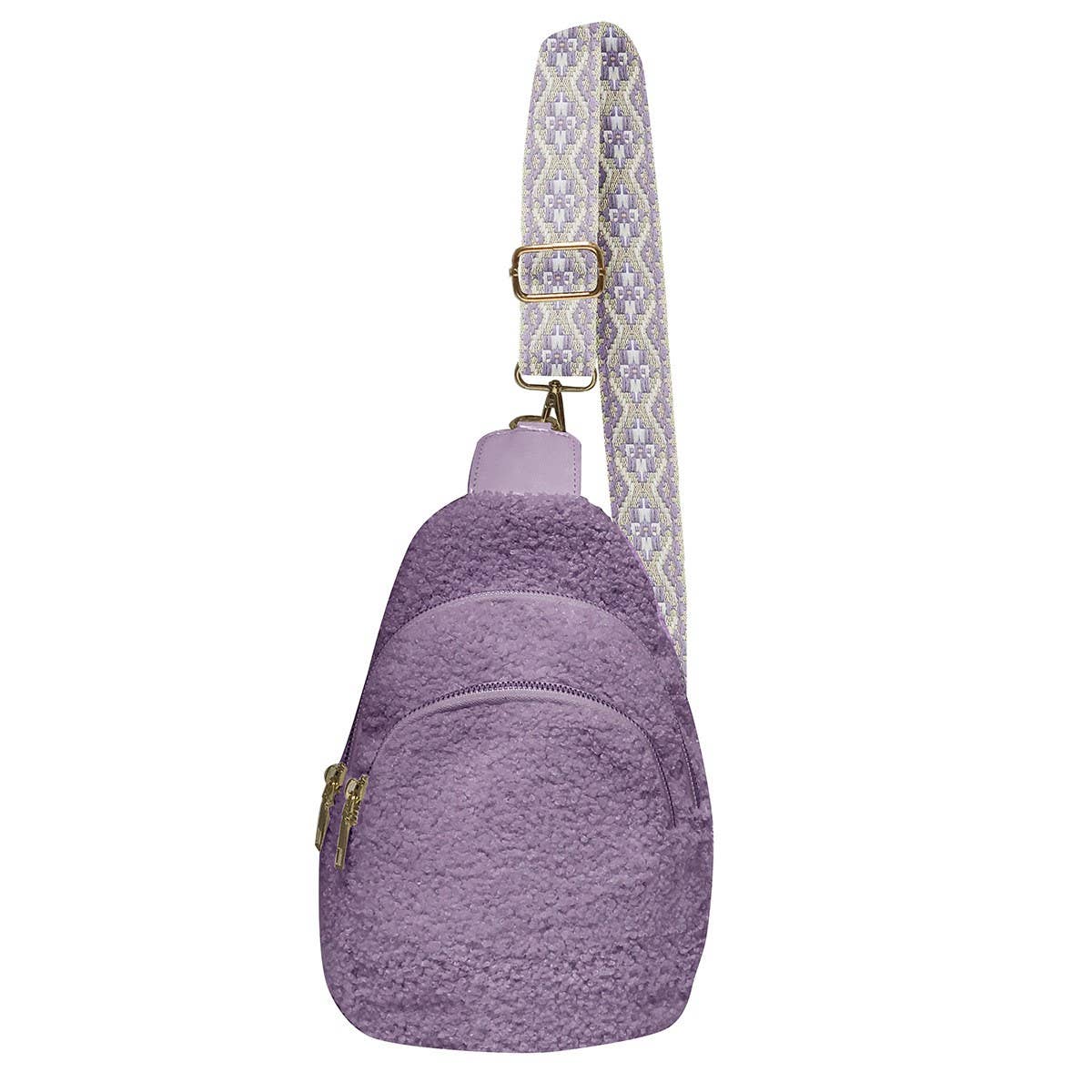 SHERPA PLUSH CROSSBODY BAG_CWAB1399