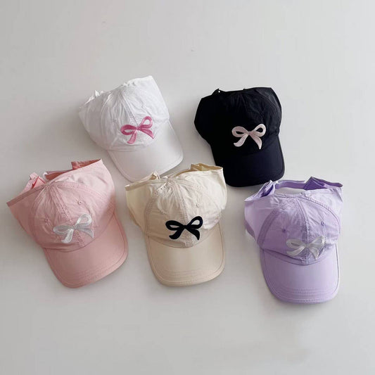 Children's Butterfly Bow Summer Hat for Girls CWAH2886