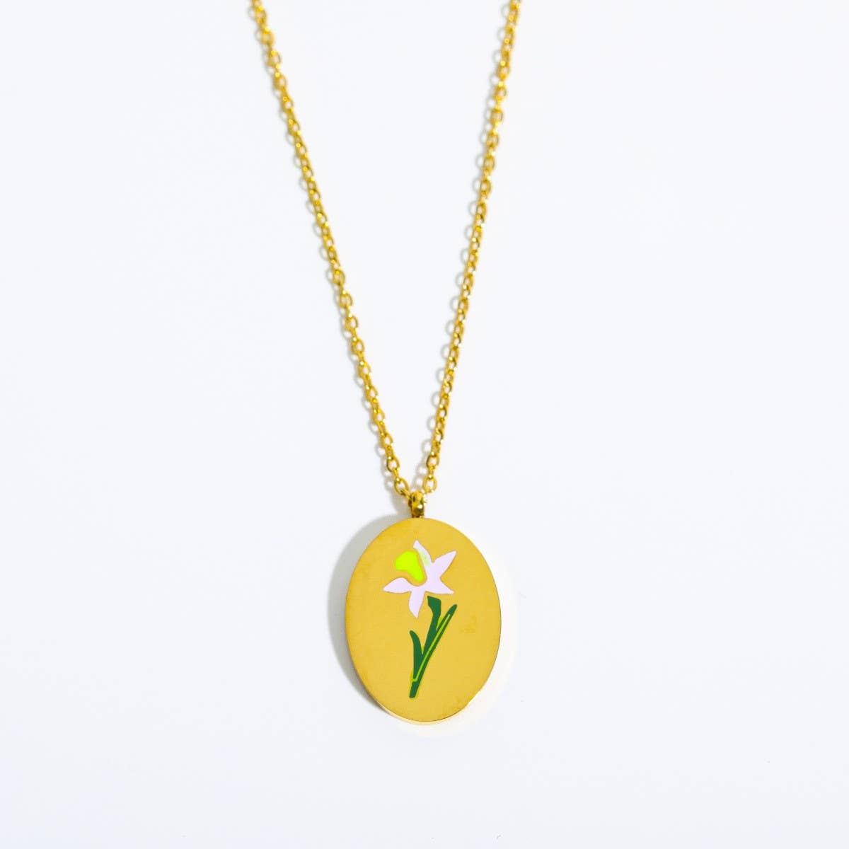 VINTAGE DECEMBER FLOWER CLAVICLE NECKLACE