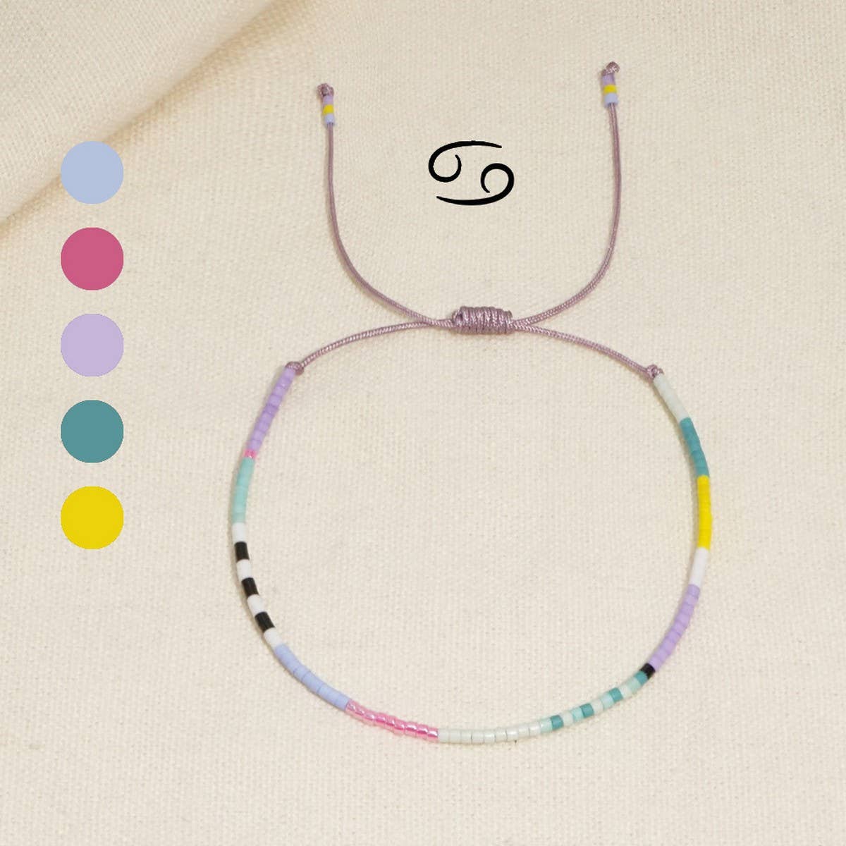 ZODIAC HAND-WOVEN BEADED BRACELET_CWMM3856