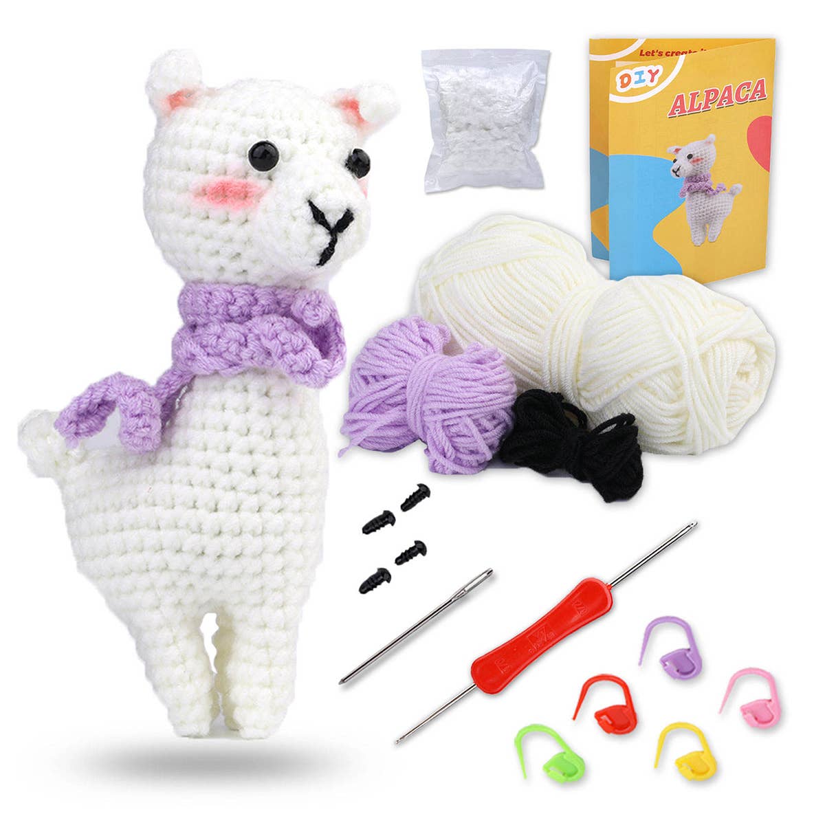 DIY HAND KNITTED DOLL ALPACA MATERIAL KIT