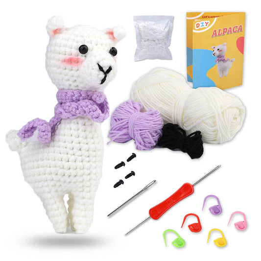 DIY HAND KNITTED DOLL ALPACA MATERIAL KIT