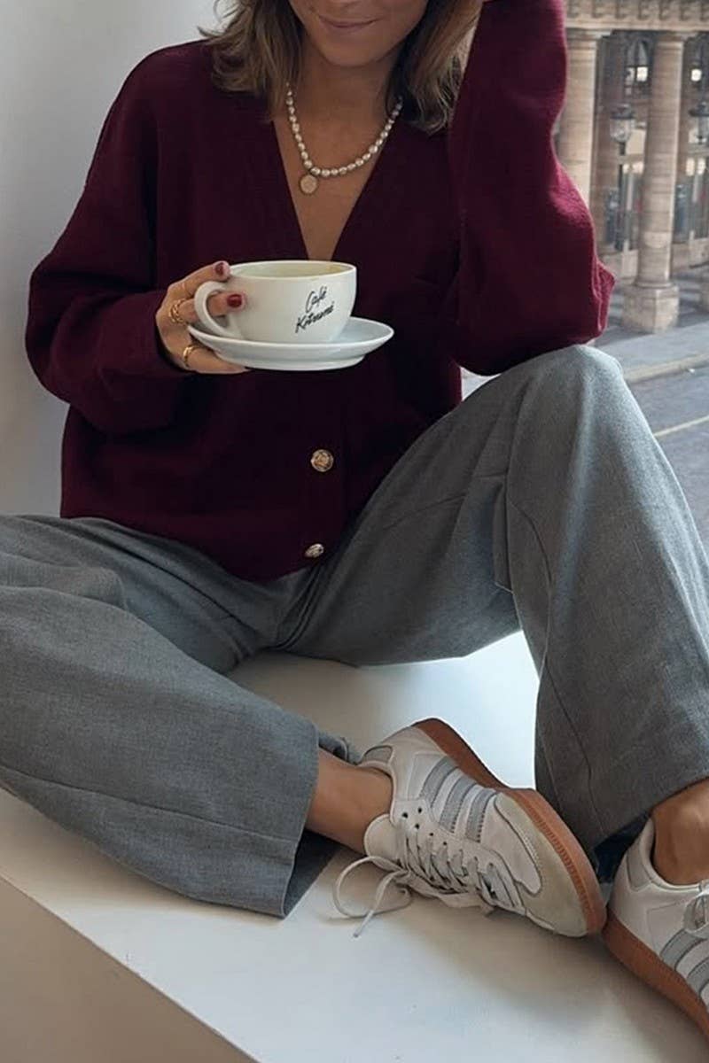 CWOCAL00750_CASUAL SIMPLE LONG SLEEVE PREMIUM KNIT JACKE