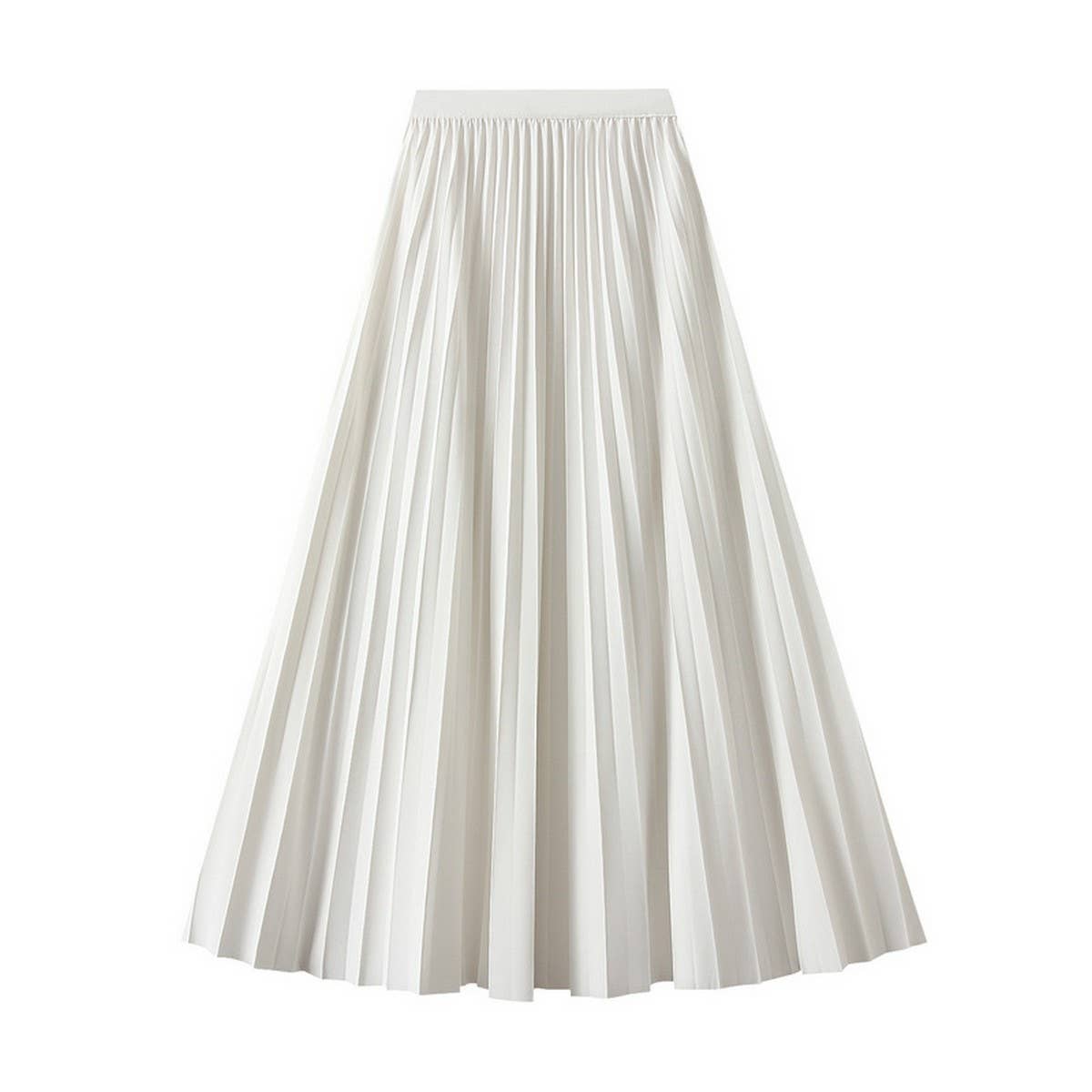 ACCORDION SKIRT LONG HIGH WAISTA-LINE PLEATEDSKIRT_CWBMS0293