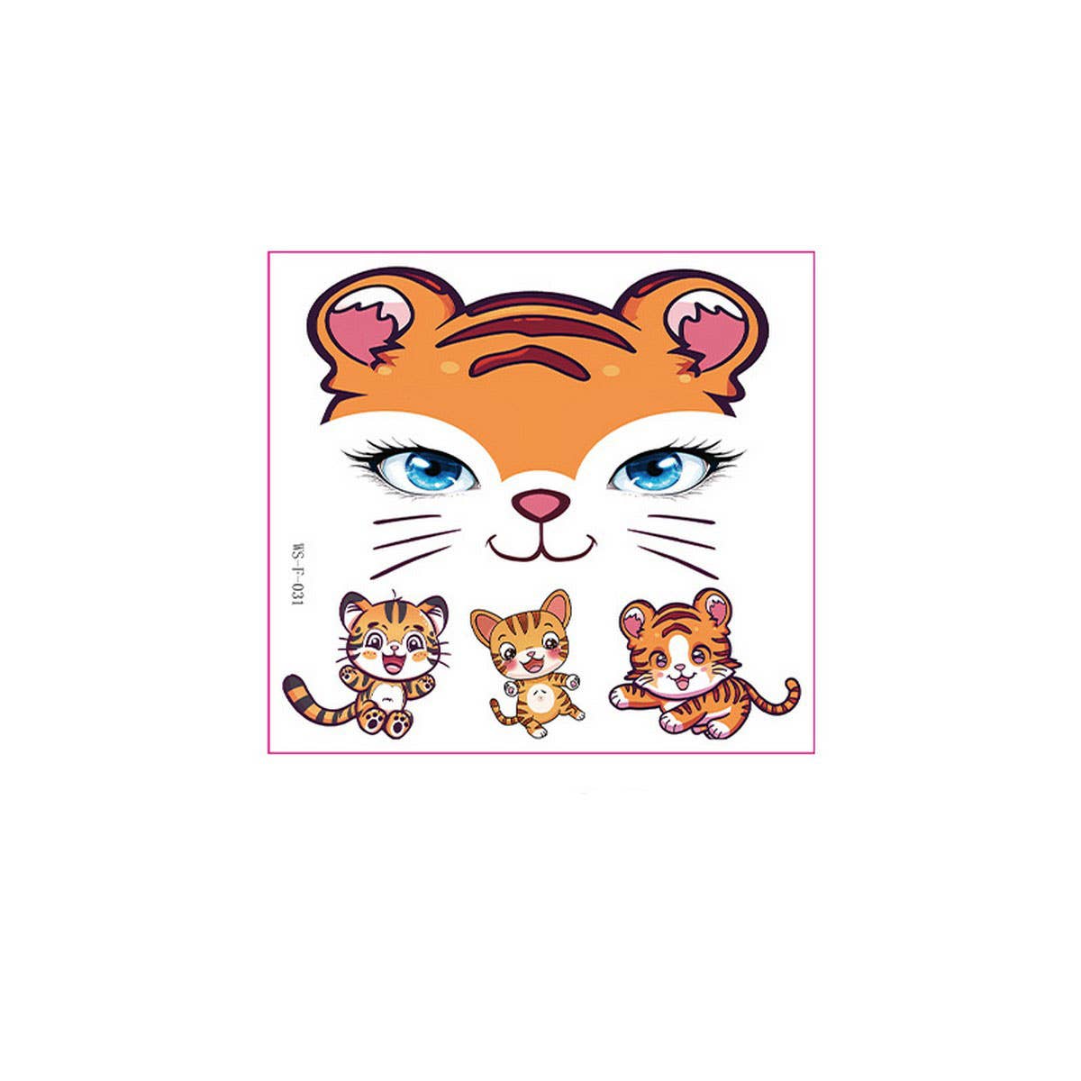 Kids Christmas Unicorn & Panda Face Tattoos