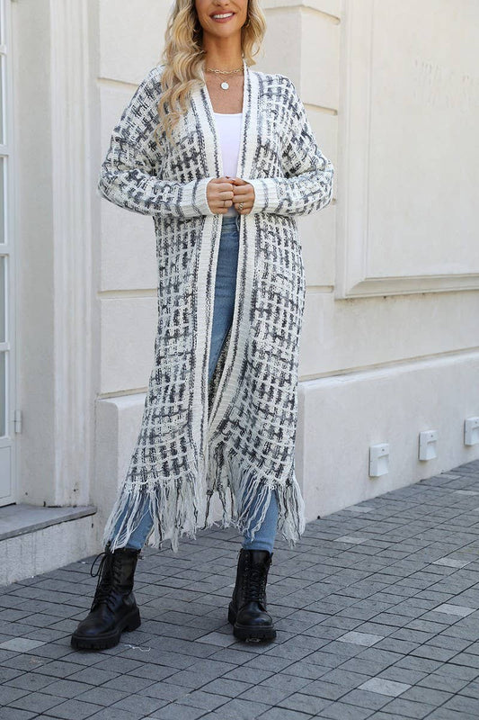 CWOCAL0933_FRINGED LONG COLORFUL CARDIGAN COAT