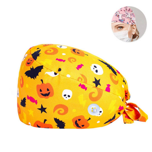 SCRUB CAP SURGICAL CAP WITH BUTTONS DOCTOR CAP_CWAH3326