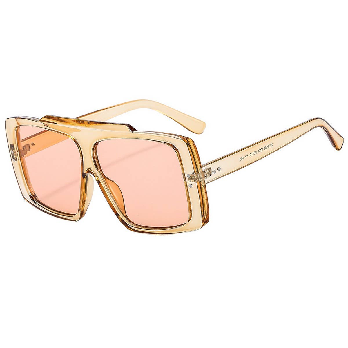 Flat Top Studded Frame Sunglasses Unisex