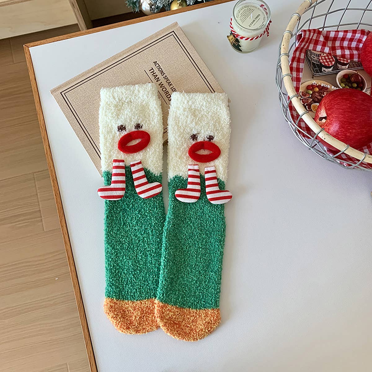 CHRISTMAS CARTOON THICK WARM SOCKS