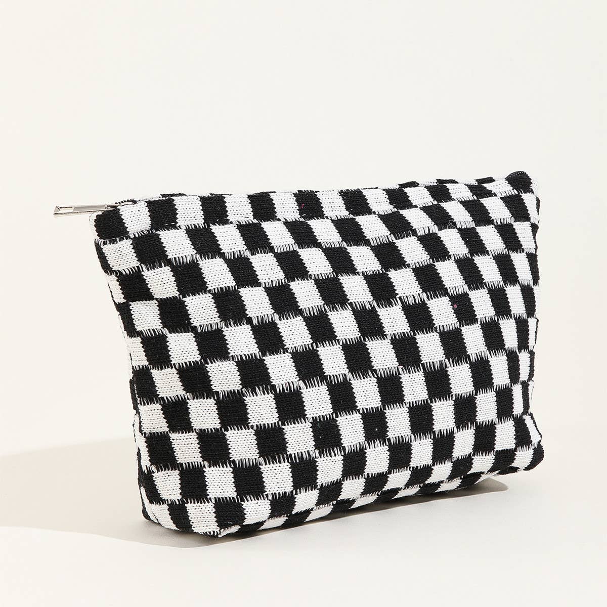 LARGE PLAID WASH BAG COSMETIC BAG_CWAB1034